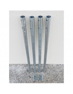 4 tubes pieds pour portique porte gong de tir - KING GONG
