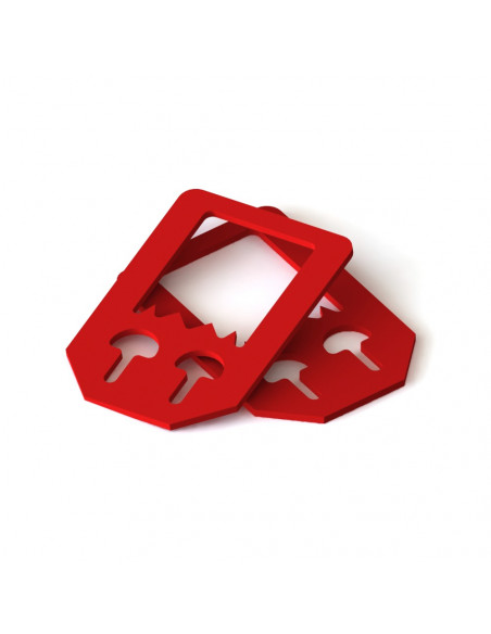 2 platines ECO 5mm pour chaine de suspente de cible gong - KING GONG