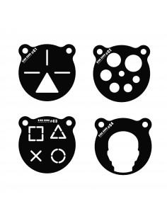 Set of 4 stencils types C1 to C4 for gong 200V2 - KING GONG