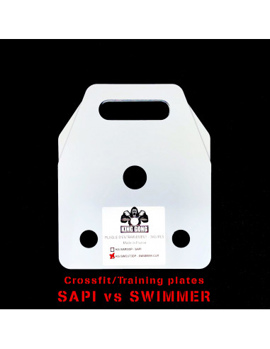 2 SAPI training plates 3kg - KING GONG