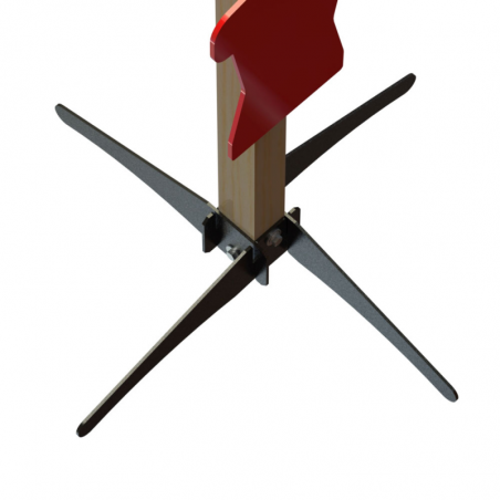 Predator 10:15 metal shooting target on stand ELITE600 - KING GONG