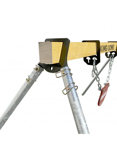 Quick Stand metal shooting gong gantry with hanger - KING GONG
