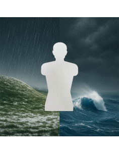 KING GONG – Boite de 50 Silhouettes Humaines Réduites Imputrescibles StormLine Predator® 10:15