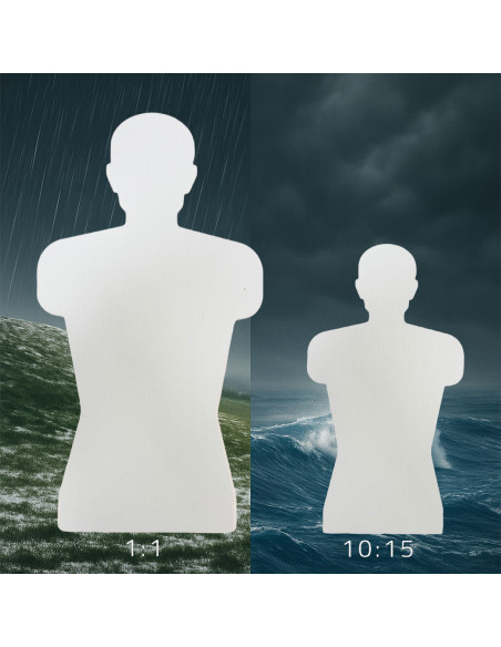 KING GONG – Box of 50 StormLine Reduce Shooting Target Human Silhouettes Predator® 10:15