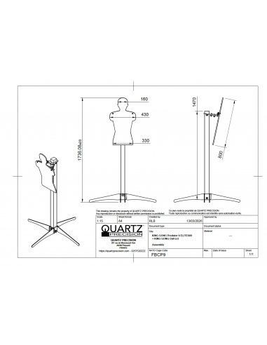 Silhouette métallique Predator ELITE600 avec son support - KING GONG