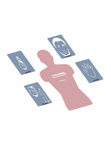 Set de 4 pochoirs Inox pour cible Predator - KING GONG