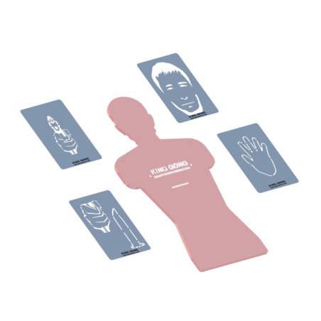 Set de 4 pochoirs Inox pour cible Predator - KING GONG