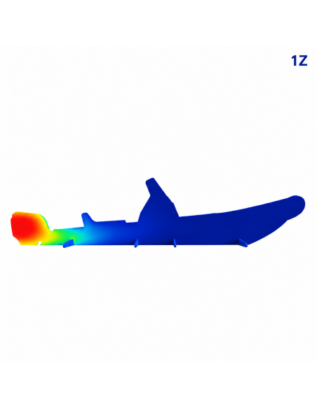 RIB 240 Thermal 1Z — Illustration de la zone de chauffe, pas une image thermique réelle.