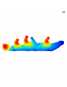 NARCO 240 Thermal 4Z — Illustration des zones de chauffe, pas une image thermique réelle.