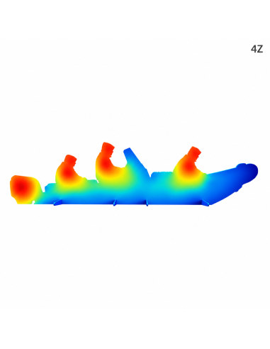 NARCO 240 Thermal 4Z — Illustration des zones de chauffe, pas une image thermique réelle.