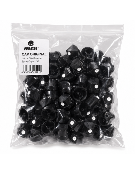 Lot de 50 diffuseurs MTN Cap original pour aérosols