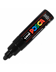 POSCA PC-7M Black - 4.5–5 mm bullet Paint Marker