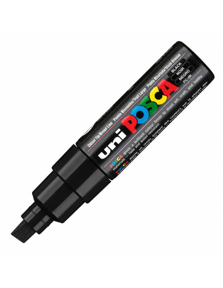 POSCA PC-8K Black - 8 mm broad chisel Paint Marker