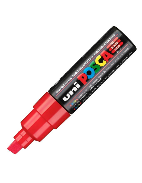 POSCA PC-8K Red - 8 mm broad chisel Paint Marker