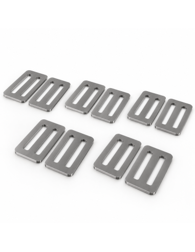 Passants inox 45 mm STRAP LOCK - 5 paires | KING GONG
