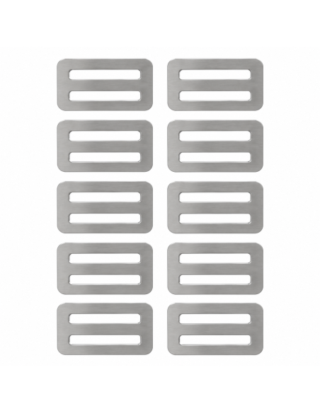STRAP LOCK 45 Stainless Steel Slides - 5 Pairs | KING GONG