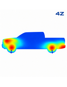 PICKUP Thermal 4Z — Illustration des zones de chauffe, pas une image thermique réelle.